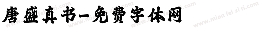 唐盛真书字体转换