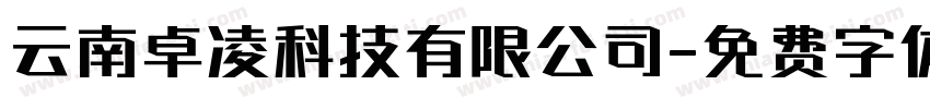 云南卓凌科技有限公司字体转换