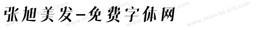 张旭美发字体转换
