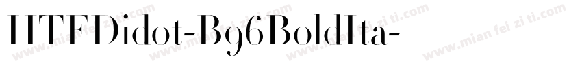 HTFDidot-B96BoldIta字体转换