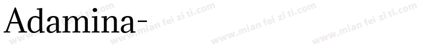 Adamina字体转换