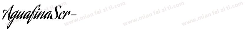 AguafinaScr字体转换