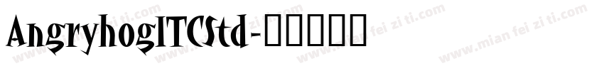 AngryhogITCStd字体转换