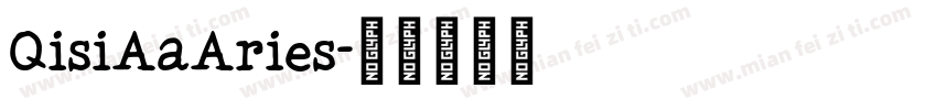 QisiAaAries字体转换