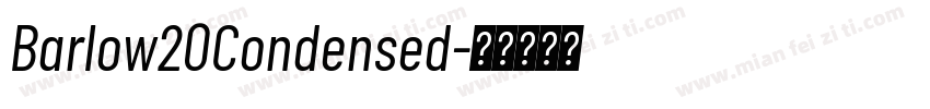 Barlow20Condensed字体转换