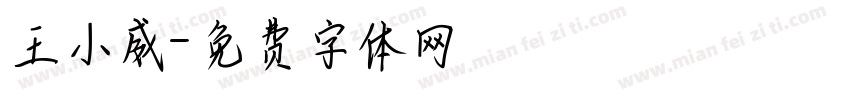 王小威字体转换