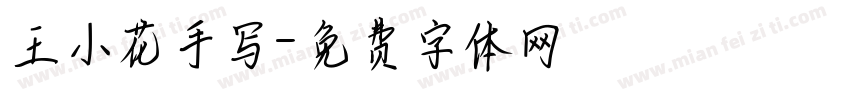 王小花手写字体转换