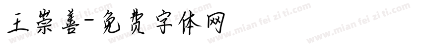 王崇善字体转换