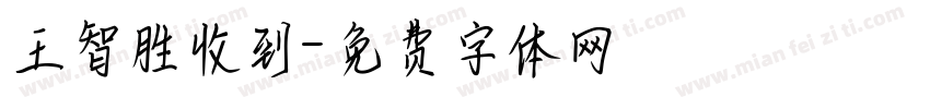王智胜收到字体转换