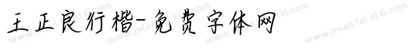 王正良行楷字体转换