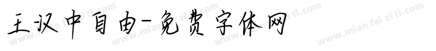 王汉中自由字体转换