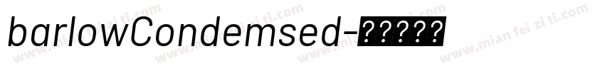 barlowCondemsed字体转换