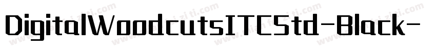 DigitalWoodcutsITCStd-Black字体转换