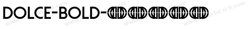 Dolce-Bold字体转换