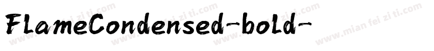FlameCondensed-bold字体转换