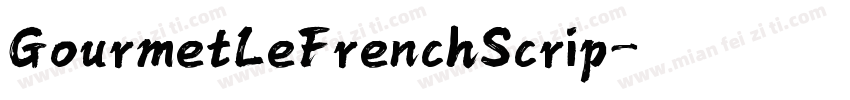 GourmetLeFrenchScrip字体转换