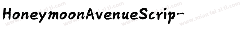 HoneymoonAvenueScrip字体转换