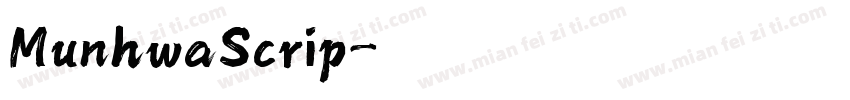MunhwaScrip字体转换