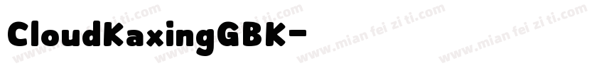 CloudKaxingGBK字体转换