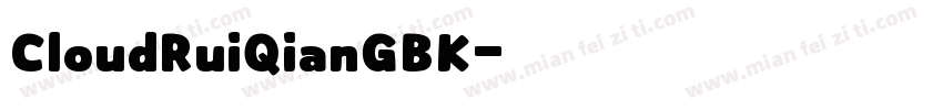 CloudRuiQianGBK字体转换