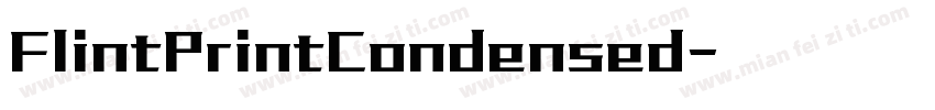 FlintPrintCondensed字体转换
