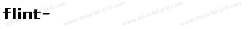 flint字体转换