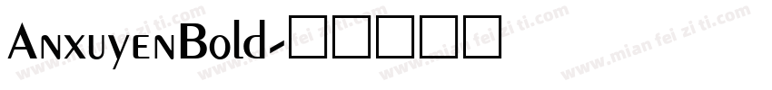 AnxuyenBold字体转换