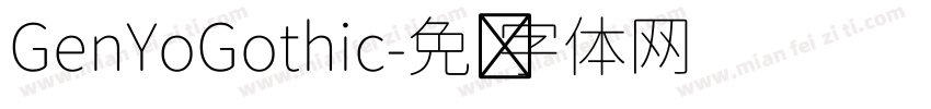 GenYoGothic字体转换