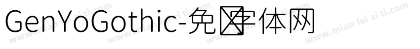 GenYoGothic字体转换