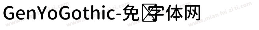 GenYoGothic字体转换
