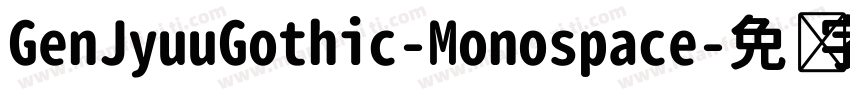 GenJyuuGothic-Monospace字体转换