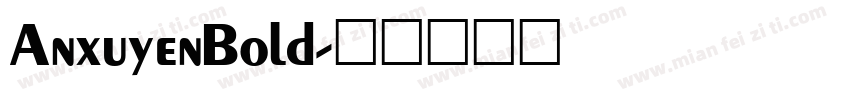 AnxuyenBold字体转换