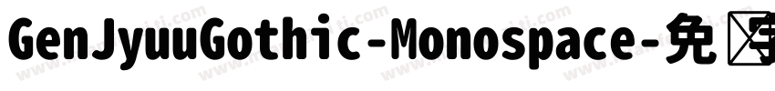 GenJyuuGothic-Monospace字体转换