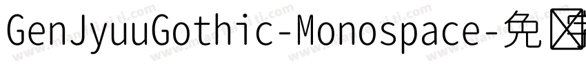 GenJyuuGothic-Monospace字体转换