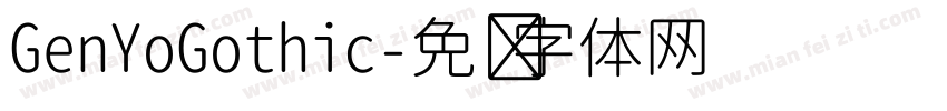 GenYoGothic字体转换