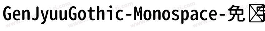 GenJyuuGothic-Monospace字体转换
