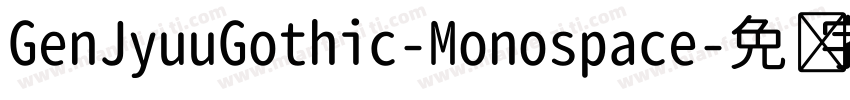 GenJyuuGothic-Monospace字体转换