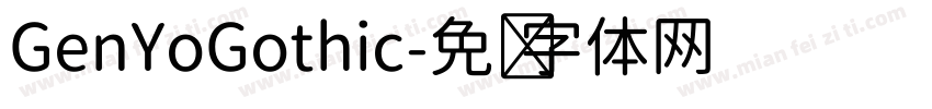 GenYoGothic字体转换