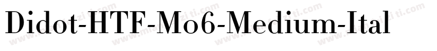 Didot-HTF-M06-Medium-Ital生成器字体转换