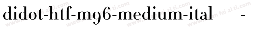 didot-htf-m96-medium-ital手机版字体转换