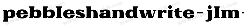 pebbleshandwrite-jlm字体转换