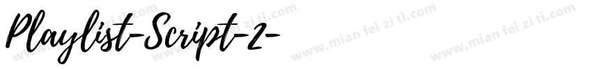 Playlist-Script-2字体转换