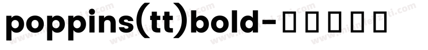 poppins(tt)bold字体转换