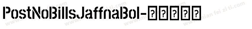 PostNoBillsJaffnaBol字体转换