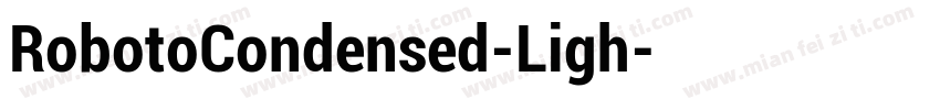 RobotoCondensed-Ligh字体转换