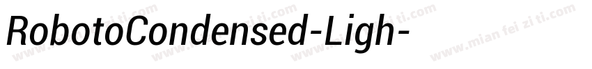 RobotoCondensed-Ligh字体转换