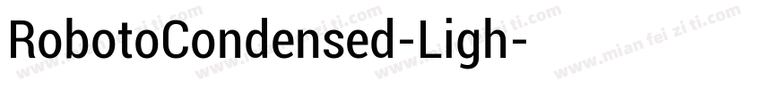 RobotoCondensed-Ligh字体转换