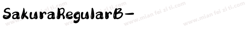 SakuraRegularB字体转换