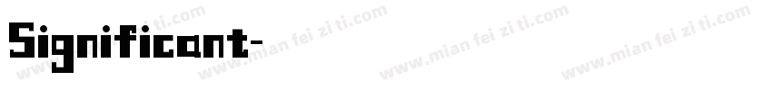Significant字体转换