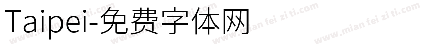 Taipei字体转换